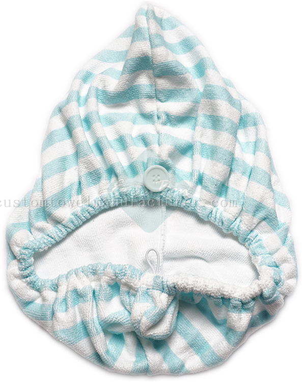 China Custom Quick Dry turbie twist hair towels Factory Promotional turbie twist hair towel hat Supplier